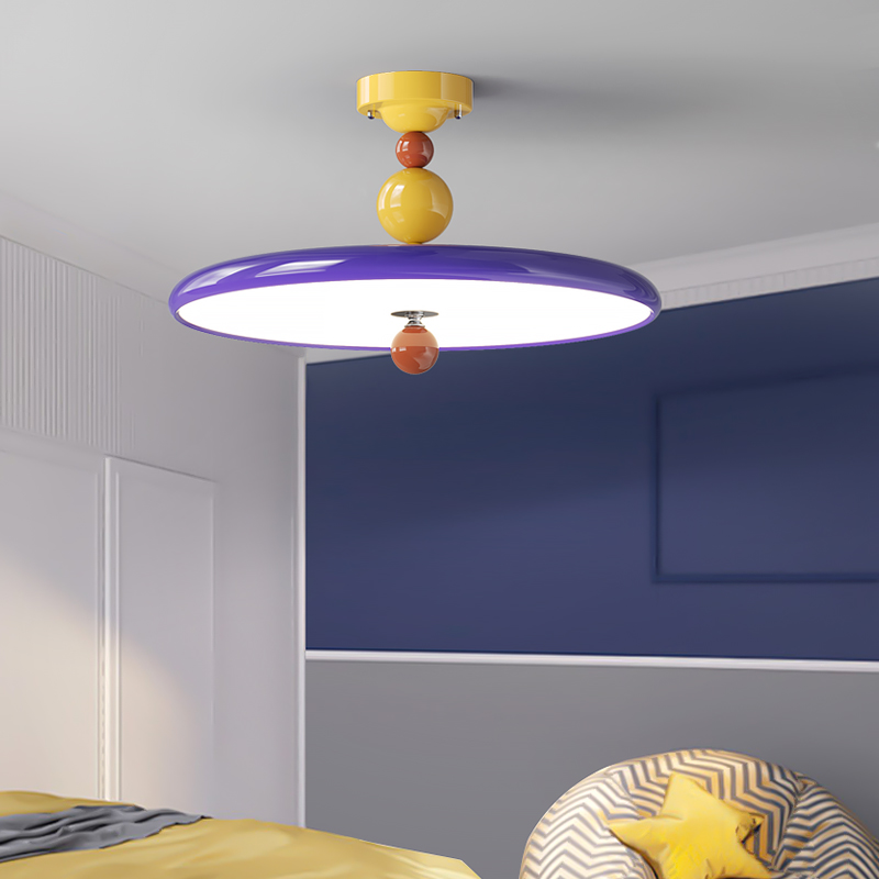 奶油风2025年新款儿童房灯创意个性现代简约卧室吸顶灯公主房间灯