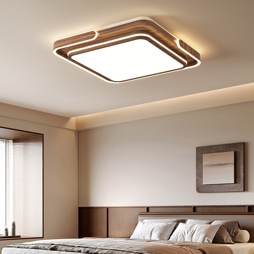 中古风胡桃木色吸顶灯