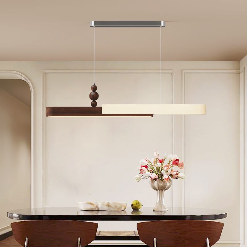 法式奶油风餐厅吊灯中古饭桌吧台