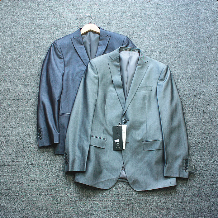 外贸原单国内单品牌撤柜高端春夏秋季男士修身职业正装休闲西服外