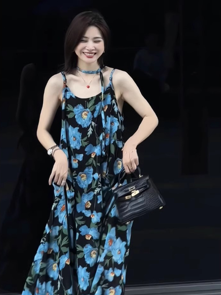 Summer advanced long skirt, dress, high-quality style Summer advanced long skirt, dress, high-quality style