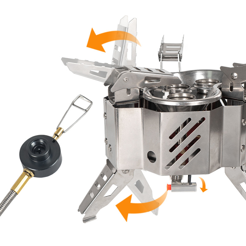 NOBANA猛火炉头户外大功率气炉露营野炊防风燃气灶折叠便携卡式炉