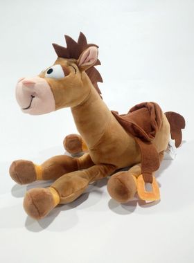 玩具总动员ToyStory胡迪伙伴红心马bullseye公仔毛绒玩具玩偶礼物