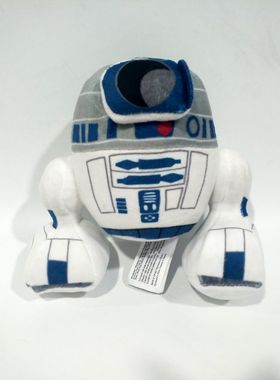 星球大战Star Wars白色宇航技工机器人R2-D2公仔毛绒玩偶周边收藏