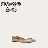 平跟凉鞋 2024新款 女尖头浅口法式 温柔柳丁平底鞋 夏季 铆钉单鞋