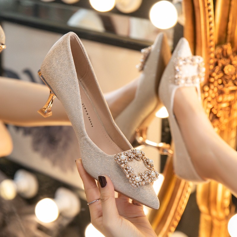 真皮法式少女配裙子单鞋秋季2021年新款学生十八岁浅口高跟鞋,女鞋,浅口单鞋,淘宝优惠券,粉丝福利购,淘宝优惠卷