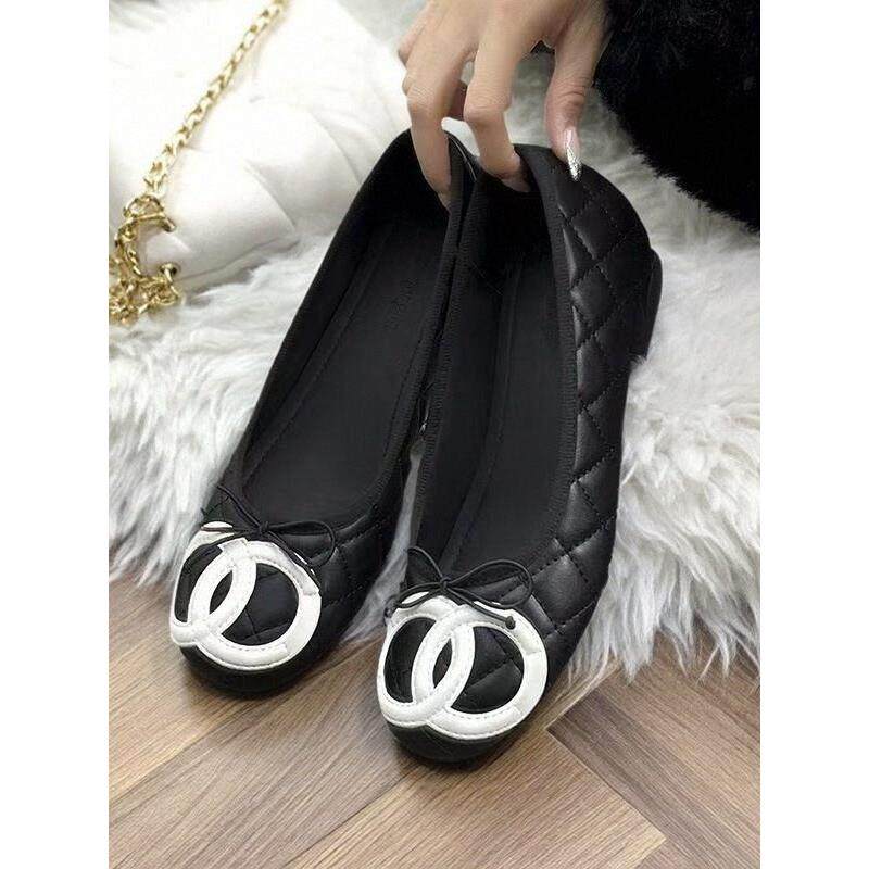 小香风2025新款菱格浅口单鞋女内增高蝴蝶结平底鞋百搭芭蕾舞鞋软,女鞋,时尚芭蕾鞋,淘宝优惠券,粉丝福利购,淘宝优惠卷