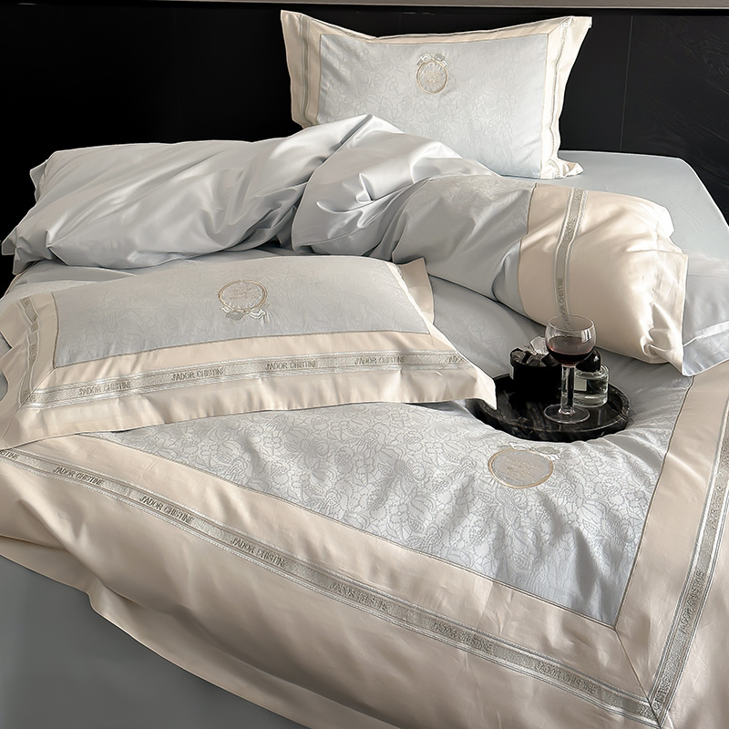 Leenv轻奢澳棉亲肤提花款四件套