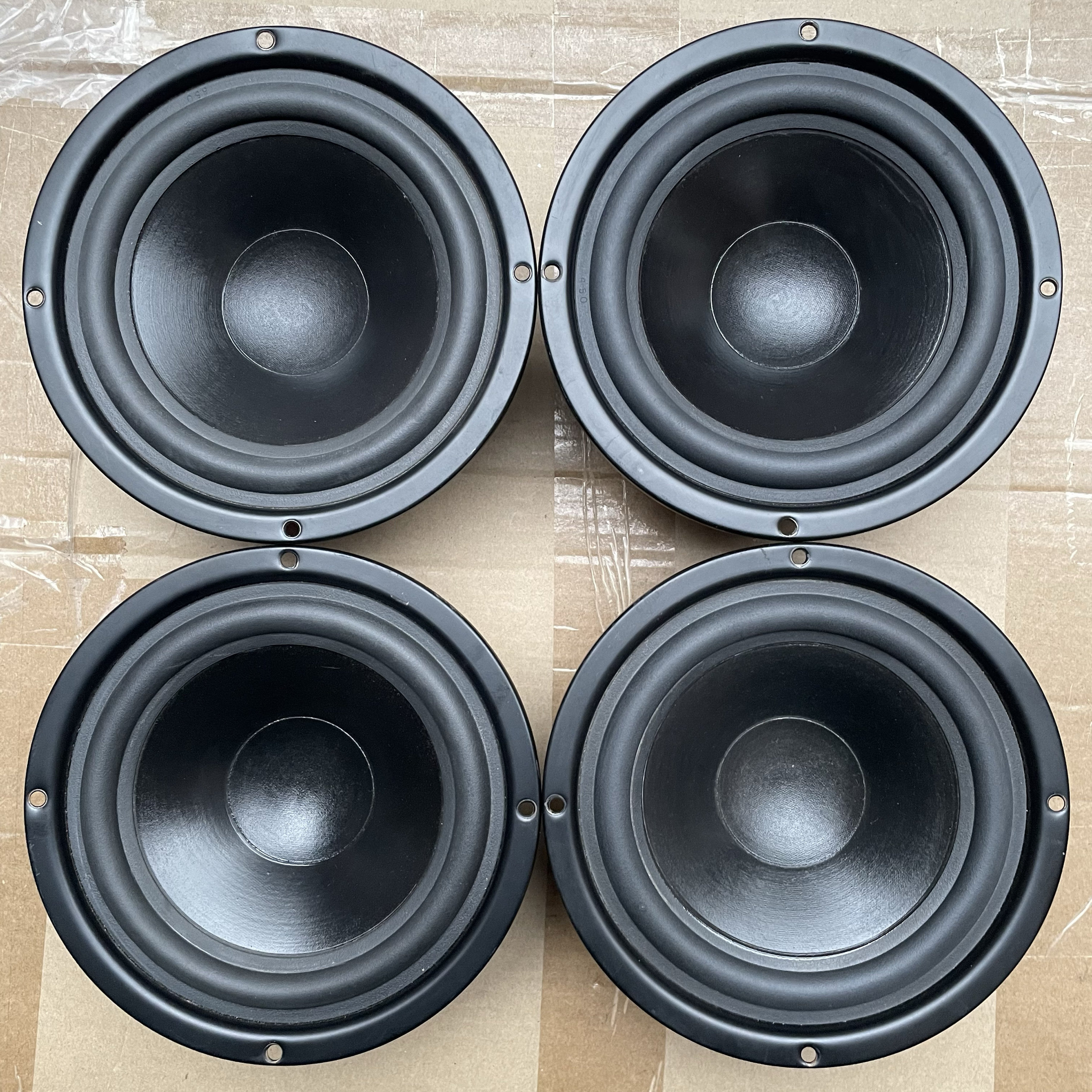 拆箱二手原装德国进口登牌6.5寸中低音喇叭二对,标价288一对包邮