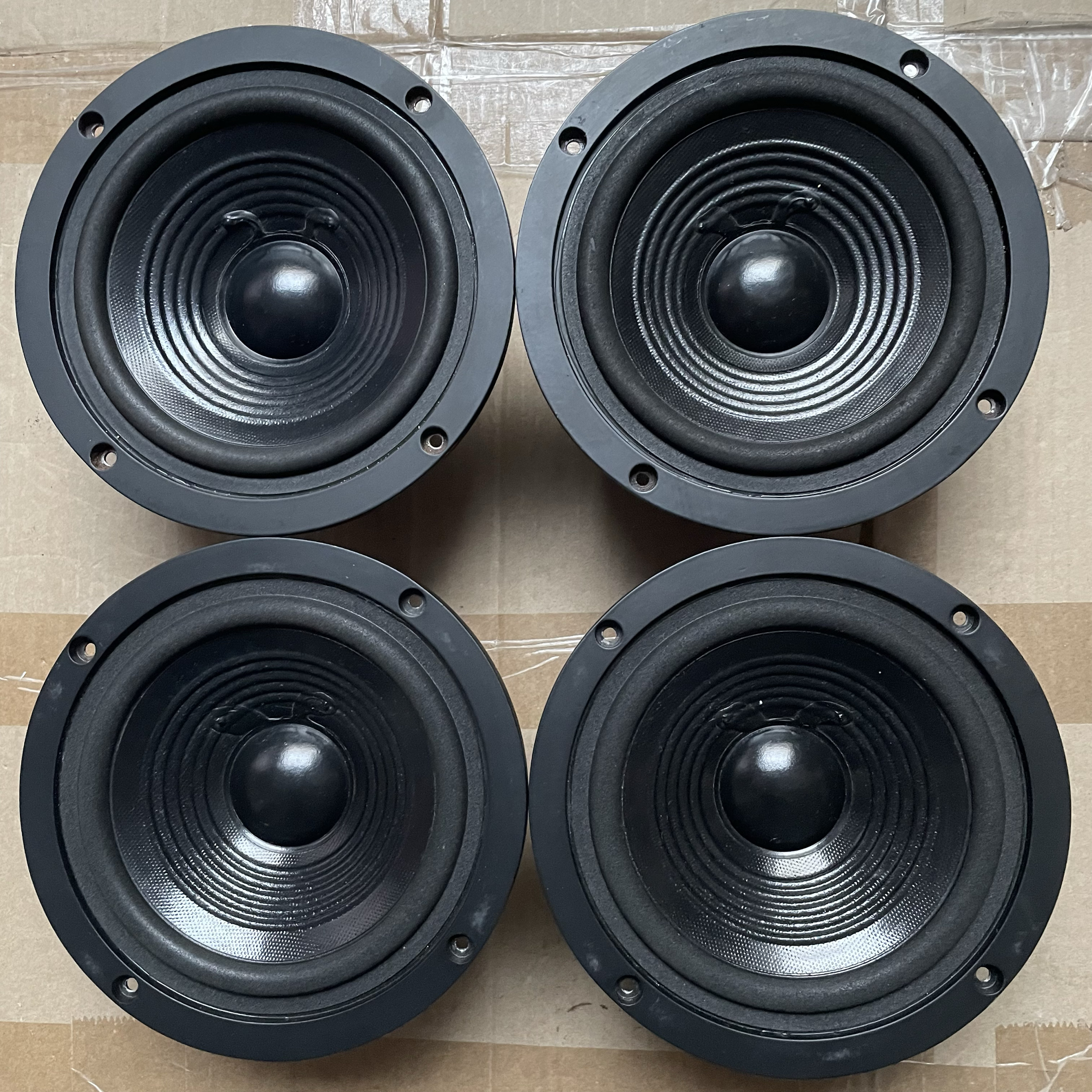 拆箱原装日本进口山水6.5铝架发烧中低音喇叭二对，标价298一对