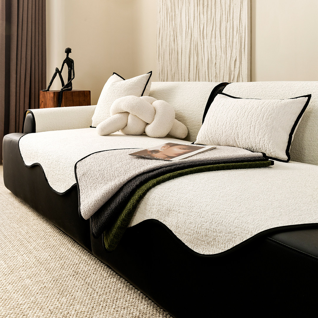 四季通用沙发垫套罩2025新款异形防滑雪尼尔沙发盖布巾纯色坐垫子,居家布艺,沙发垫,淘宝优惠券,粉丝福利购,淘宝优惠卷