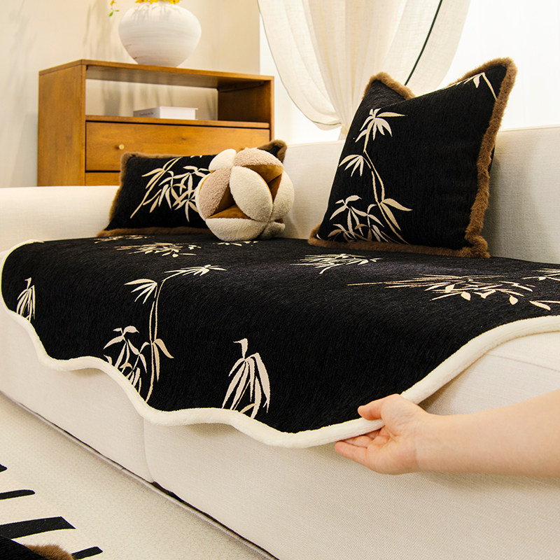 不规则异形沙发垫冬季喜庆轻奢四季通用防滑三人直排皮坐垫子盖布,居家布艺,沙发垫,淘宝优惠券,粉丝福利购,淘宝优惠卷