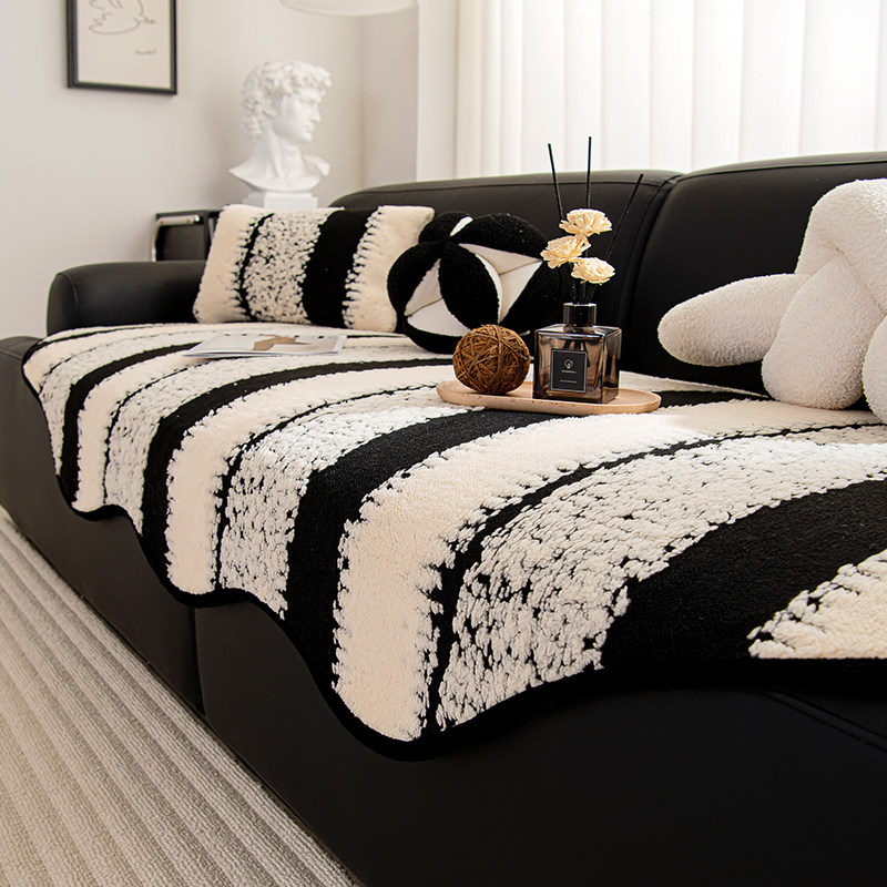 异形毛绒沙发坐垫子盖毯布简约风秋冬季防滑2024新款不规则套罩巾,居家布艺,沙发垫,淘宝优惠券,粉丝福利购,淘宝优惠卷