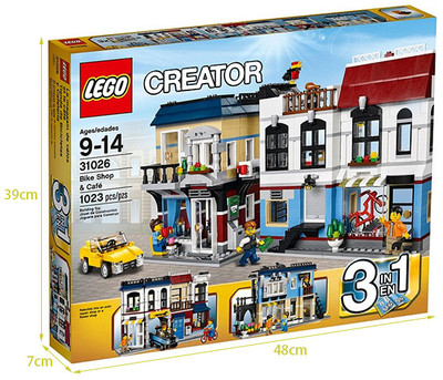 乐高 LEGO City 创意系列  单车店与咖啡厅L31026 街景