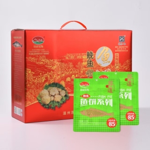 温州宜山宝海鱼饼舌尖上的美食礼盒装 每袋250克5包起江浙沪免邮
