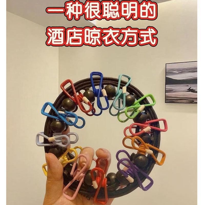 免打孔室内户外凉衣绳防滑防风