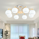 法式 奶油风客厅吊灯复古灯具现代简约餐厅灯中古风卧室主灯大厅灯