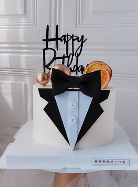 私房蛋糕装饰父亲节fathersday爸爸节日生日气氛布置装饰插牌插件