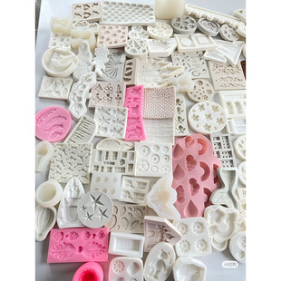 清仓蛋糕翻糖巧克力硅胶模具小雏菊樱花模具滴胶香薰磨具蛋糕模