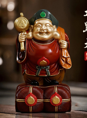 纯铜大黑天神像财神爷像家