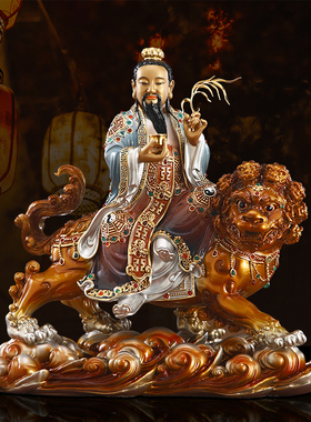 纯铜太乙真人救苦天尊神像佛像