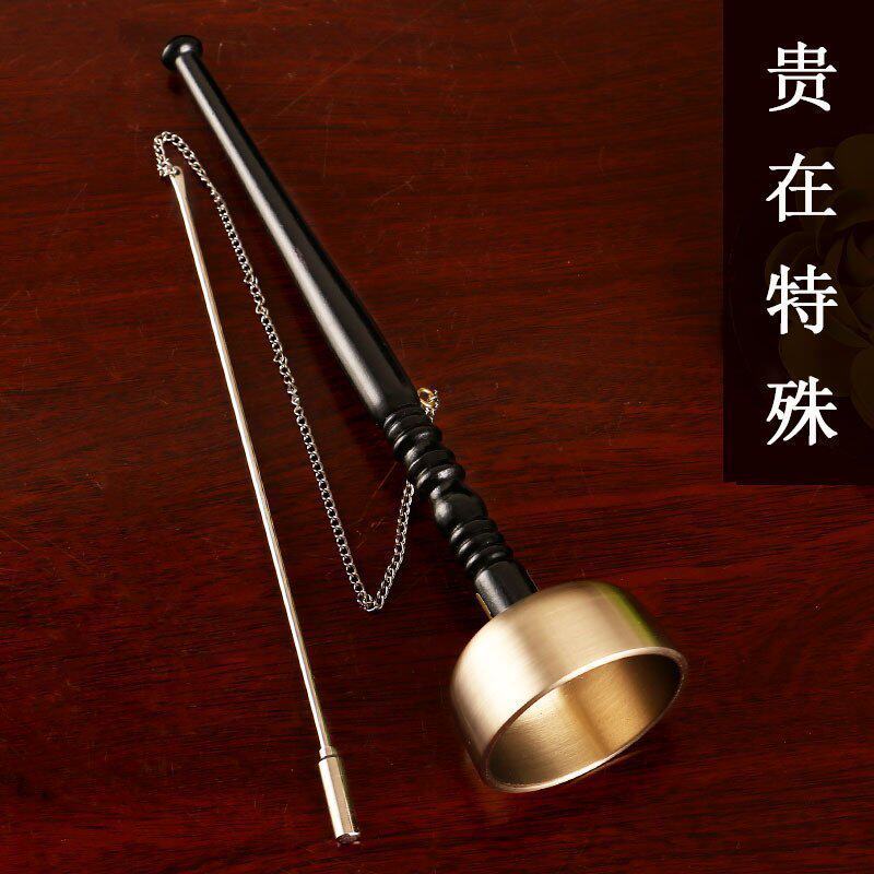 圆通佛具用品台湾引磬金属铜罄纯铜直柄引罄引庆法器大中小号可选