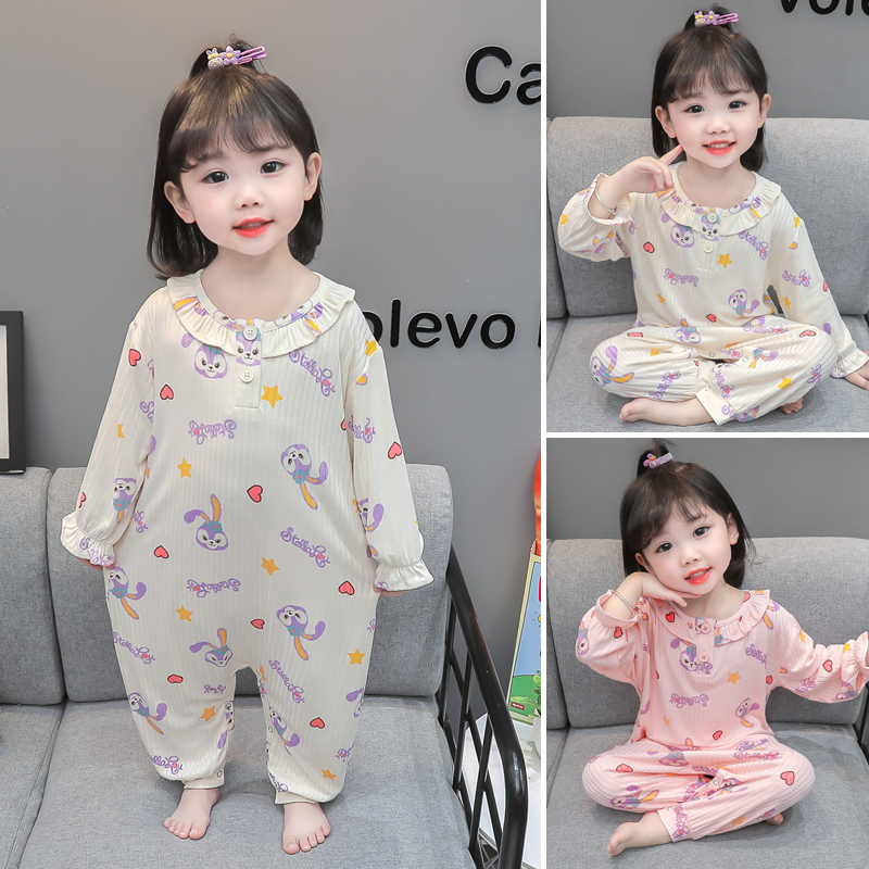 连体睡衣春秋夏季薄款空调服