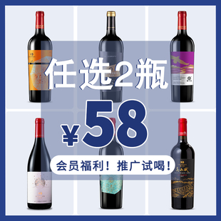 官方旗舰店正品 推广试饮 干红任选试饮 入门款 宁夏23年老牌酒庄