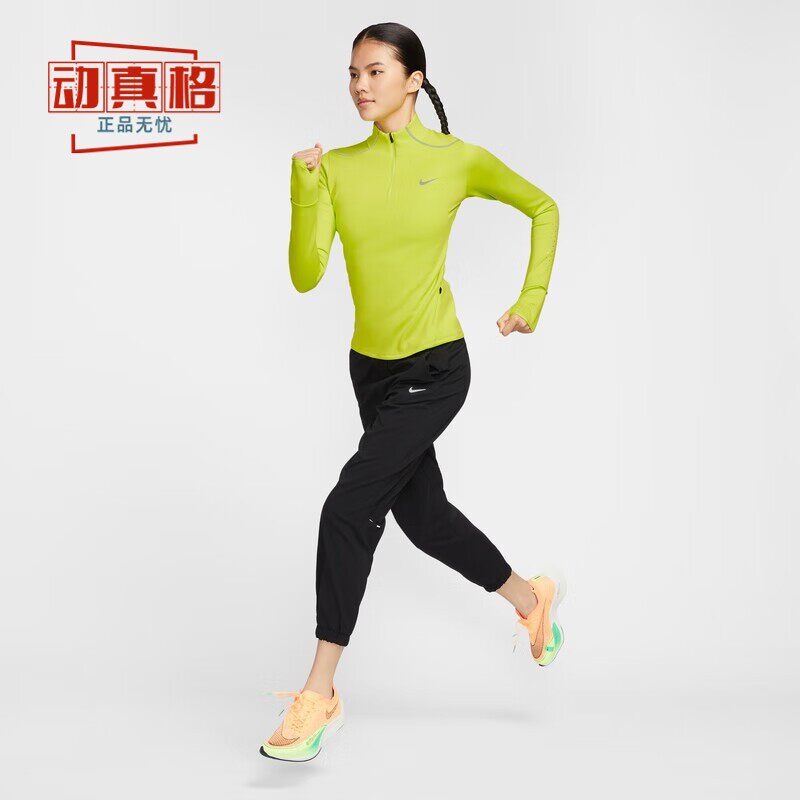 耐克2025冬款女子反光装饰舒适透气跑步上衣套头衫HV2945-389-036