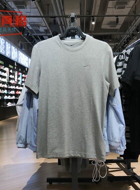 耐克男装2025夏季Dri-FIT基础款宽松休闲运动T恤衫短袖DV9832-097