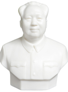 陶瓷主席半身像瓷像雕塑像小摆件