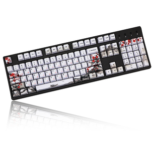 PBT望江梅键帽110键OEM高度五面热升华filco IKBC键帽