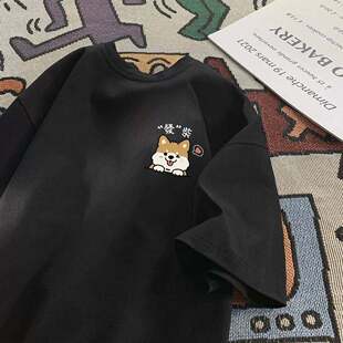 广州十三行外贸出口 t恤男女夏个性 半袖 上衣 原单专柜清仓纯棉短袖