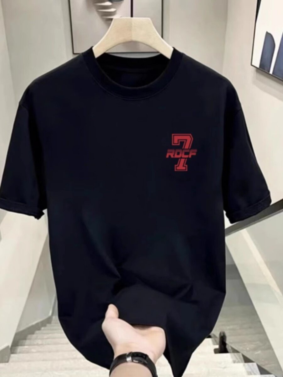 빅 브랜드 수출 대외 무역 테일 상품 통관 정리 남성과 여성을위한 트렌디 브랜드 순면 반팔 티셔츠 여름 유행 루즈 탑
