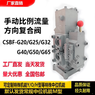 CSBF-G20/25/32/40/50/65液压手动换向阀手动比例流量方向复合阀