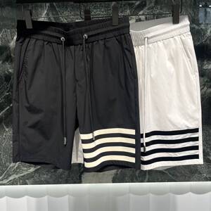 欧洲站夏季男士冰丝休闲短裤薄款
