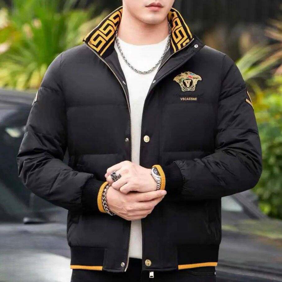欧货高端冬季男士羽绒服立领修身