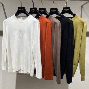 毛衣圆领薄款 长袖 潮流时尚 时尚 线衣 欧洲站秋季 烫钻打底针织衫 男士