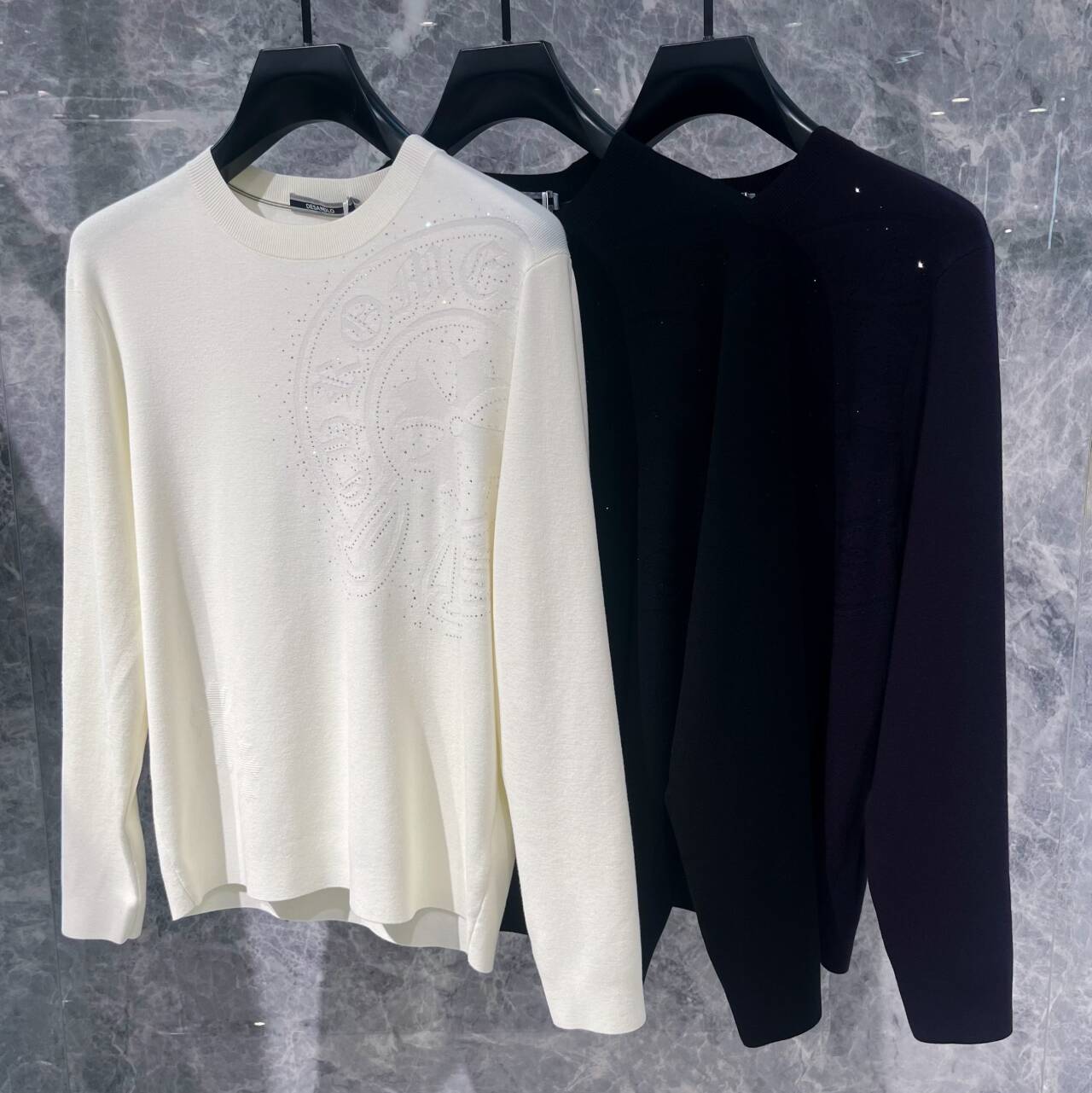 欧货高端秋冬季男士长袖羊毛衫厚