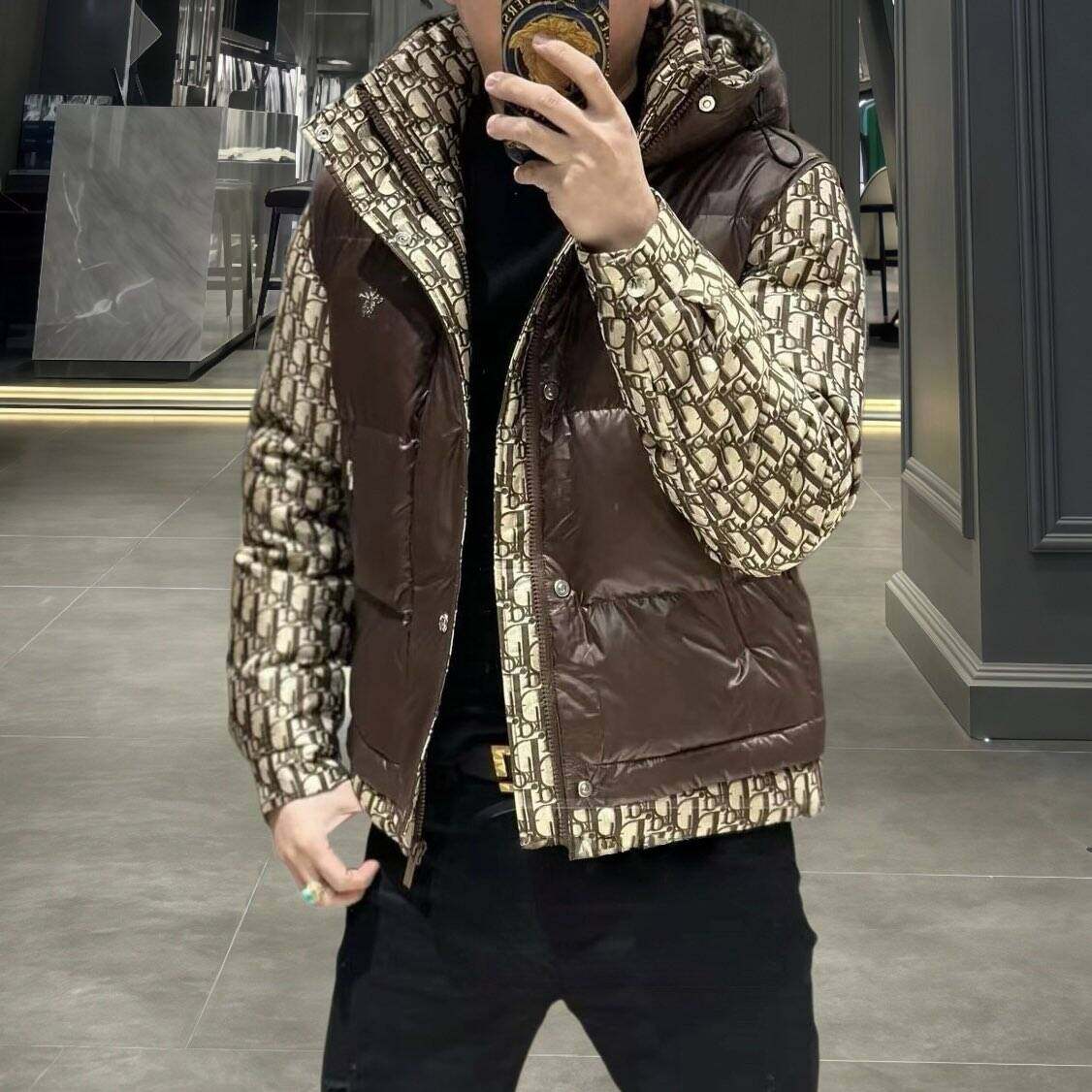 欧货高端冬季男士羽绒服连帽90白鸭绒潮牌时尚修身保暖外套休闲袄