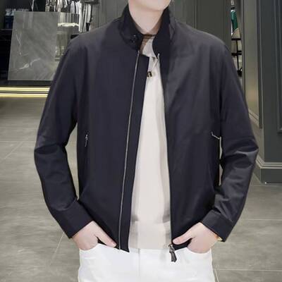 欧货高端春季男士长袖薄款外套