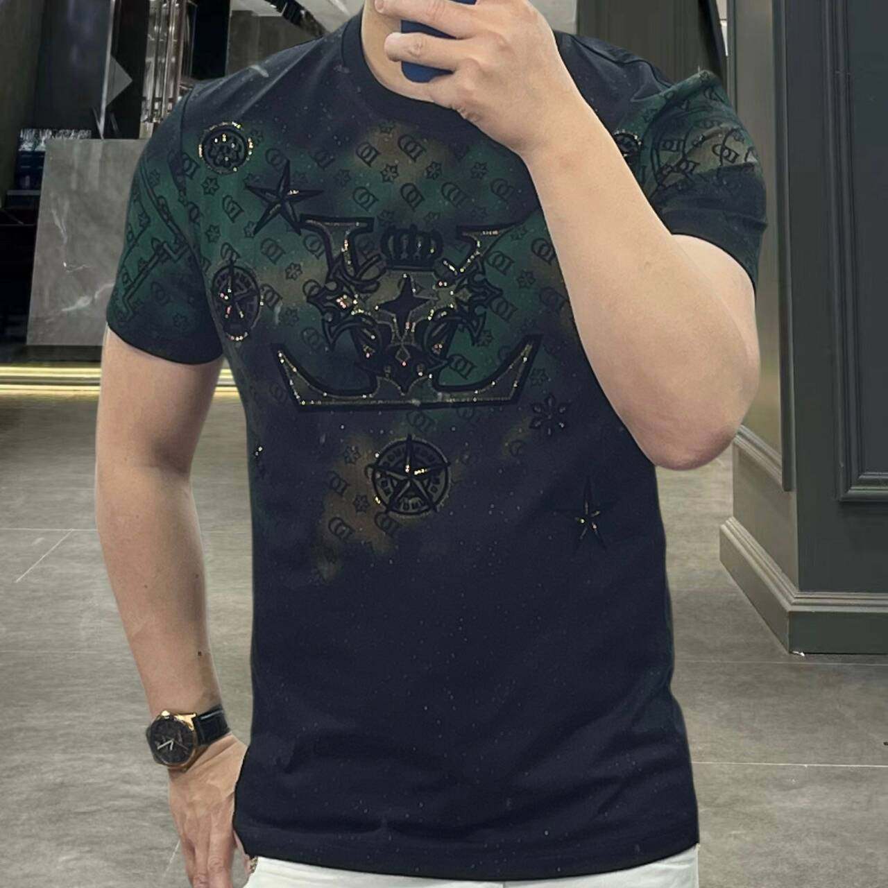 不起球不褪色夏季男士短袖t恤
