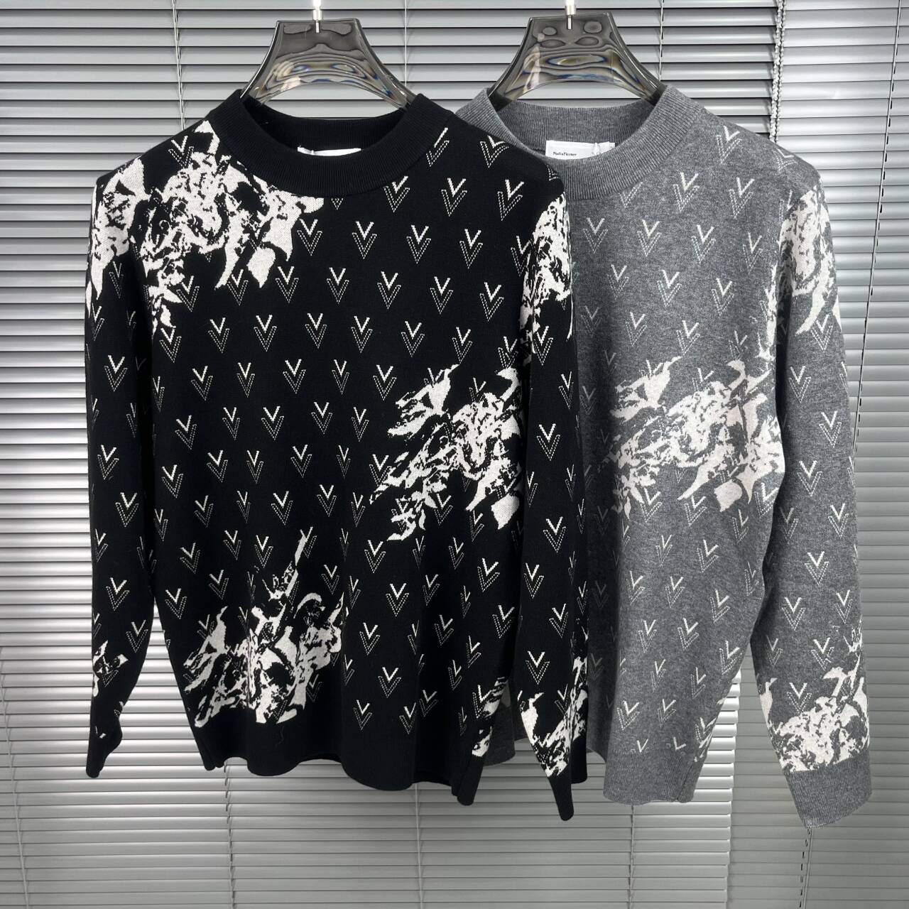 欧货高端冬季男士长袖羊毛衫修身