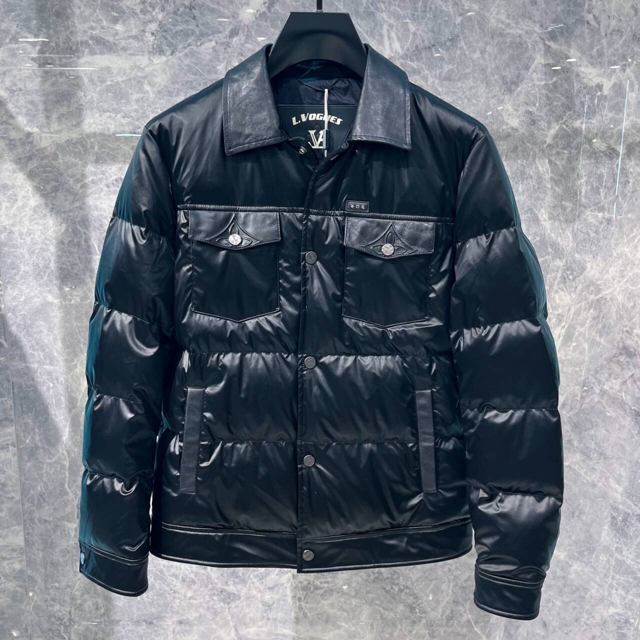 高端秋冬季男士羽绒夹克90白鸭绒