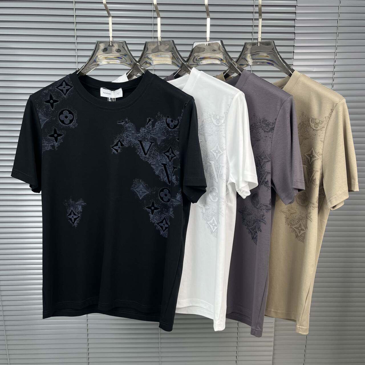 欧洲站夏季男士短袖t恤丝光棉潮牌时尚个性印花半袖打底衫休闲凉T