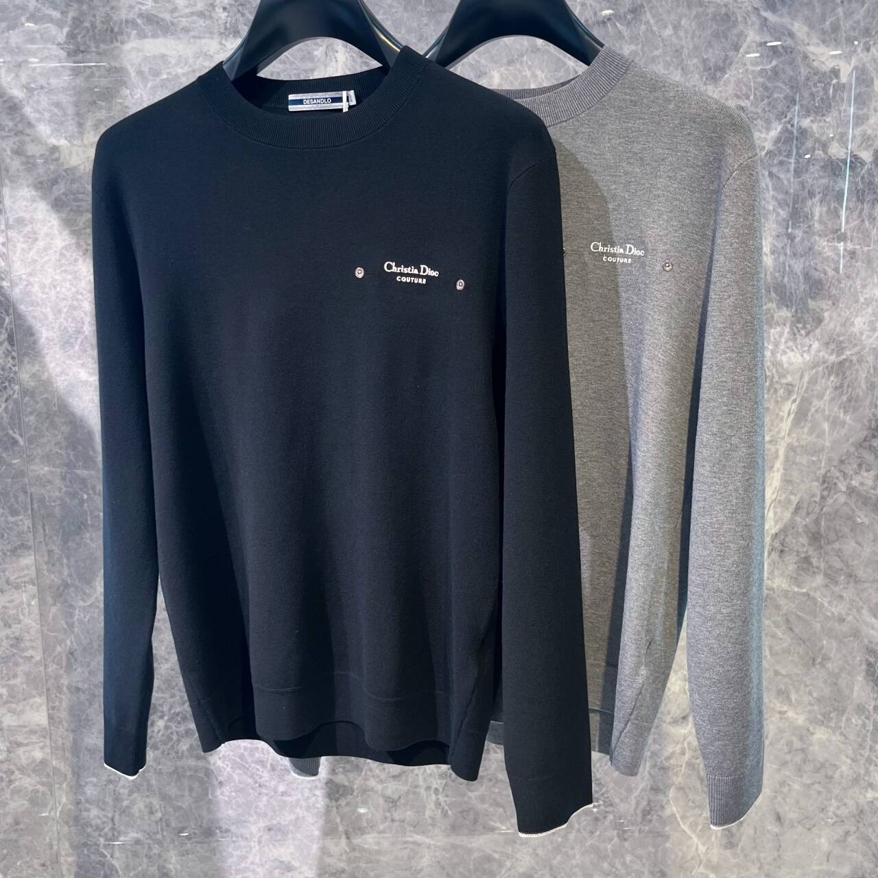 欧货高端男士长袖毛衣薄款修身