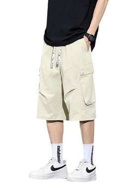 7分裤男百搭夏季加肥加大休闲大码七分裤高级感vintagevibe港风潮