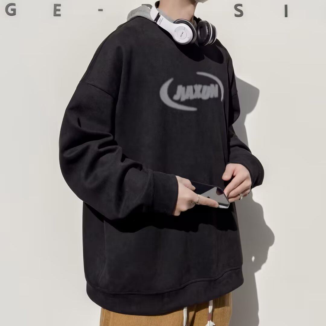 秋季卫衣男打底衫内搭长袖T恤宽松上衣潮流帅气薄款外套休闲运动