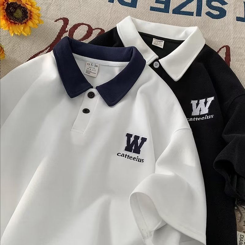 男士短袖polo衫夏季翻领修身T恤商务韩版休闲潮男半袖带领plol衫