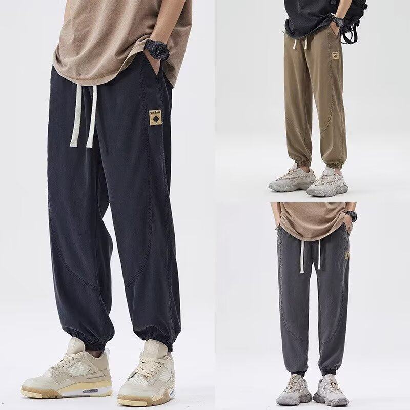 工装裤男春夏薄款潮牌日系复古休闲裤长裤学生港风束脚裤子男款潮